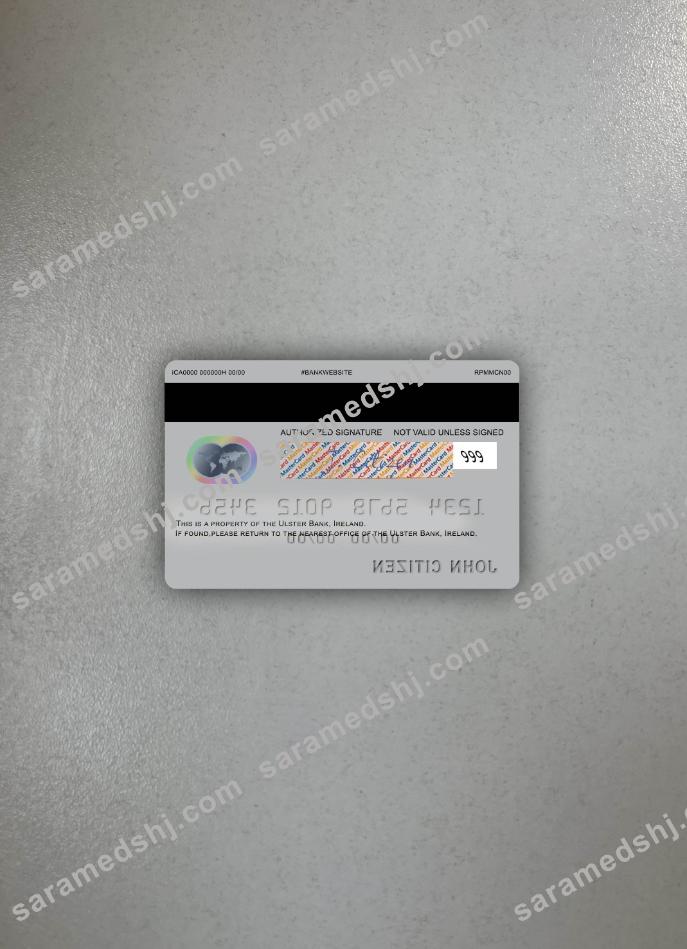 Ireland Ulster Bank Ireland mastercard photolook back